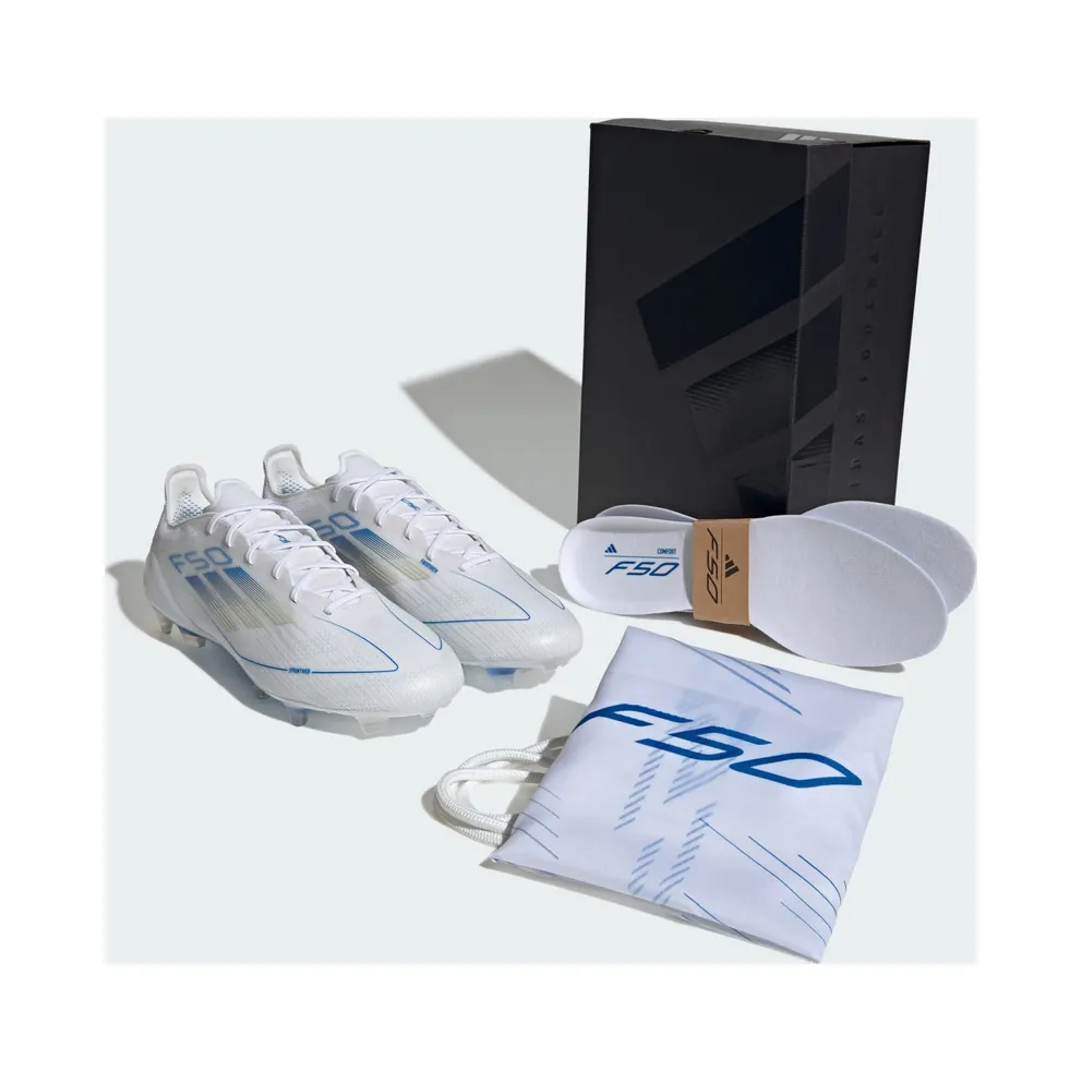 adidas F50 Elite Firm Ground Boots “Cloud White / Pearl Met. / Cloud White” (IE1204)