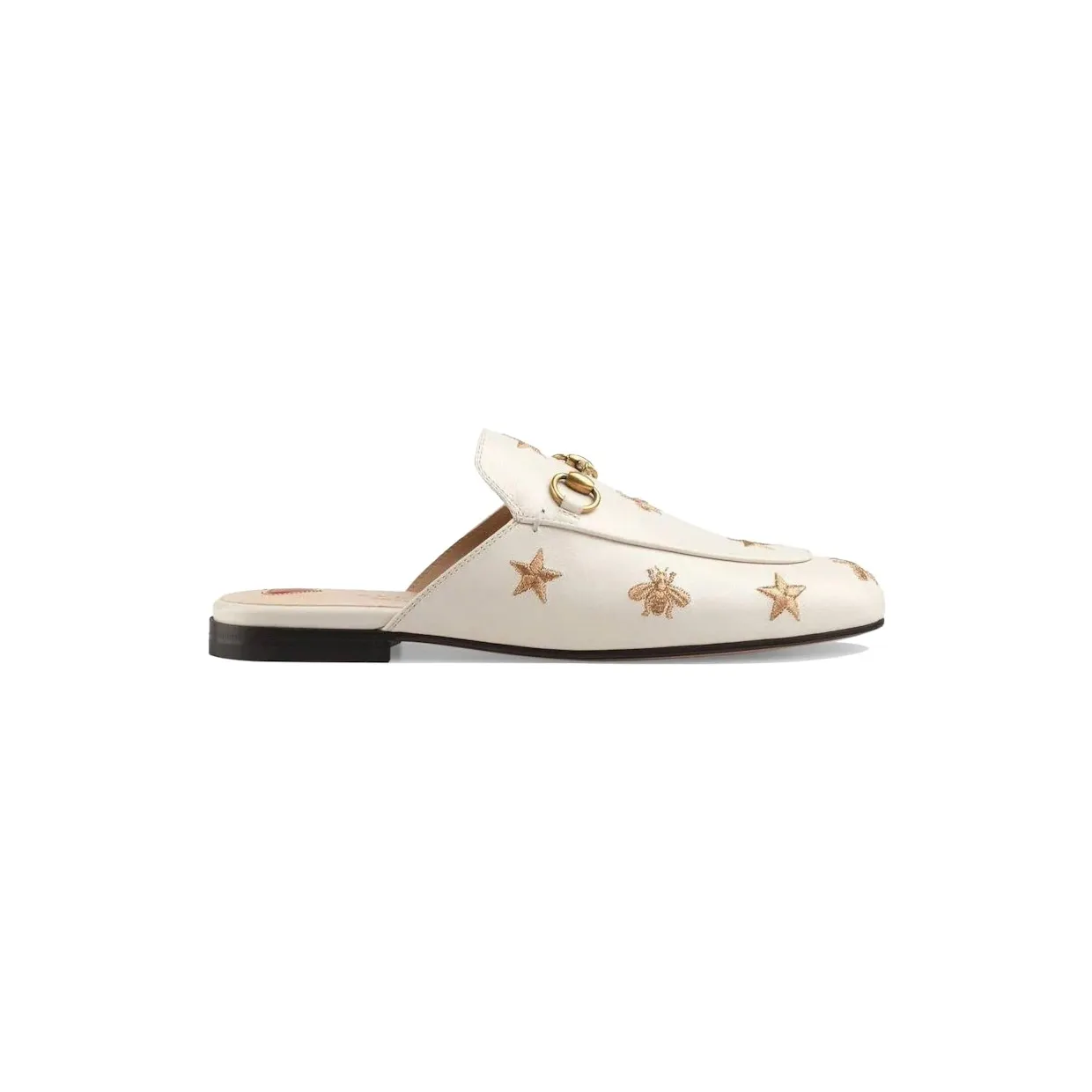 Gucci Princetown Embroidered Leather Slipper White (505268 D3V00 9022)