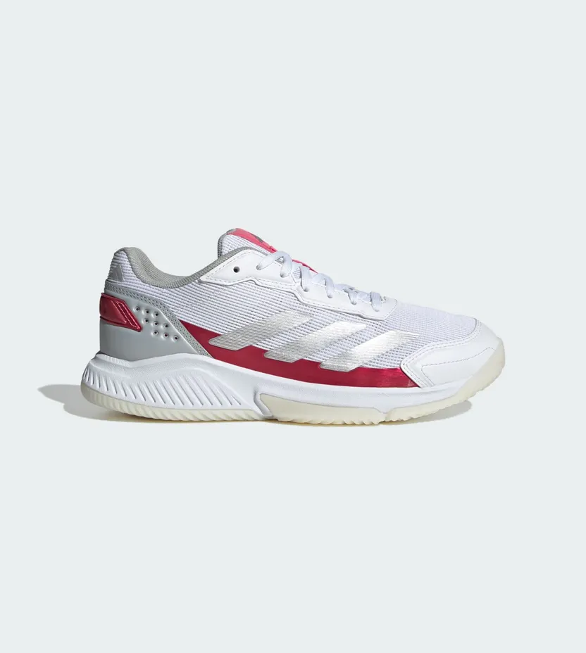 Adidas Courtquick Padel Cloud White / Silver Metallic / Lucid Pink (IH3407)