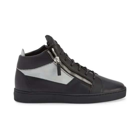 Giuseppe Zanotti Kriss leren mid-top “Black” (RU10072K30)