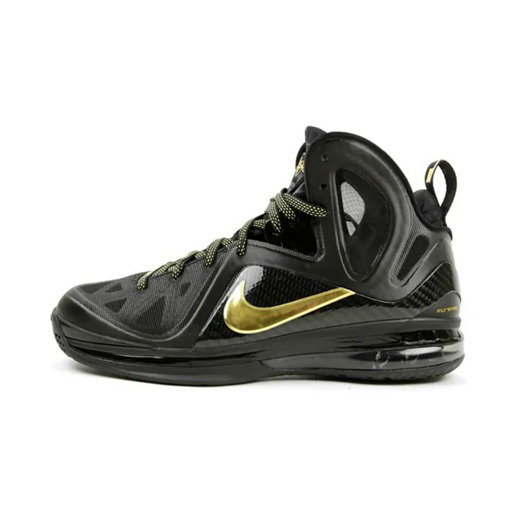 Nike LeBron 9 P.S. Elite Away – Black Metallic Gold (516958-002)