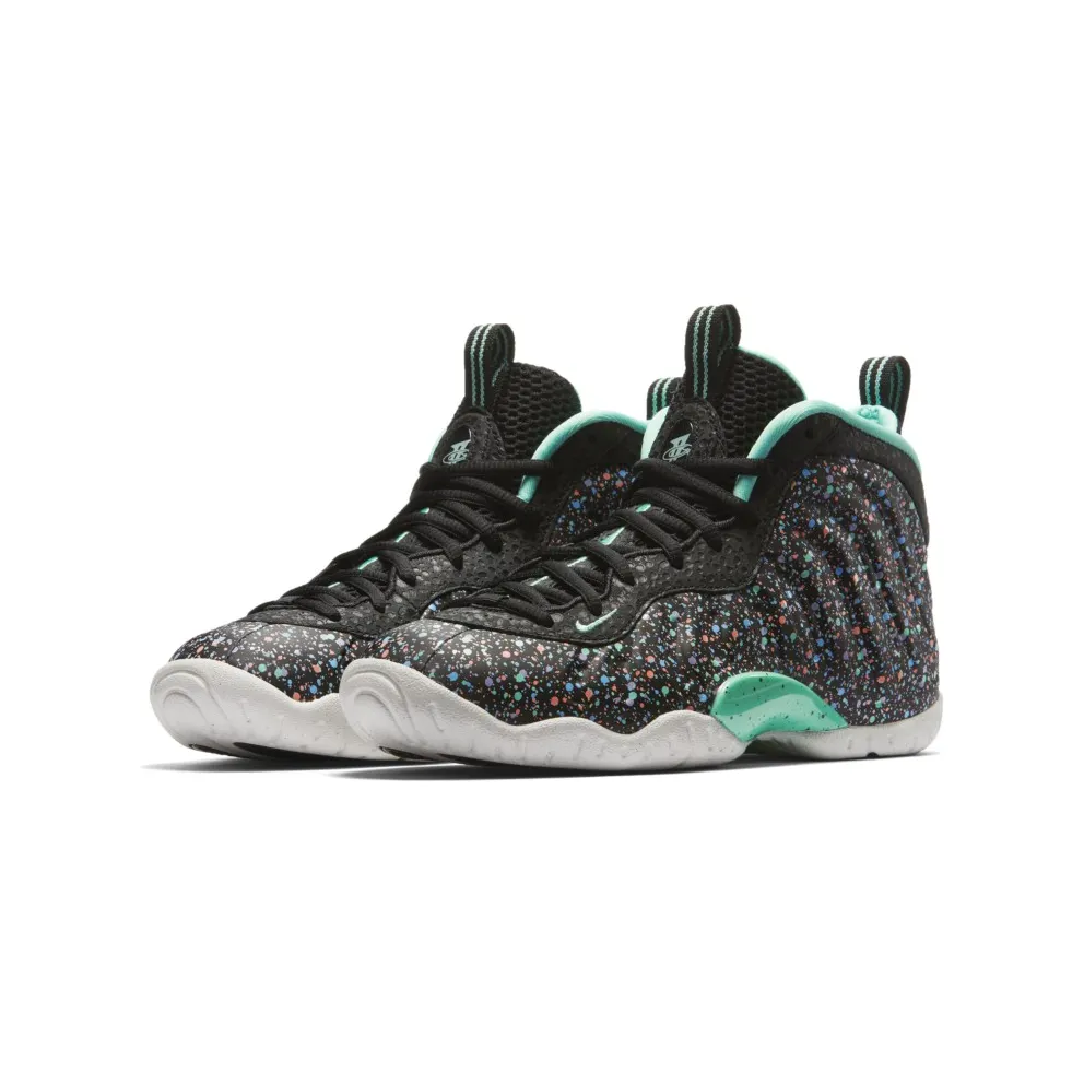 Nike Air Foamposite One Easter 2018 (GS) Black/Green Glow-Lagoon Pulse (846077-004)