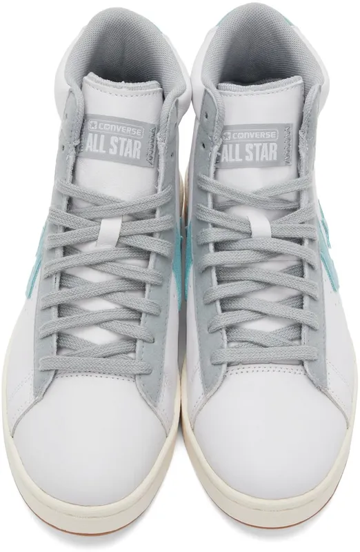 Converse Pro Leather Hi White / Soft Aloe / Ash Stone (171607C)