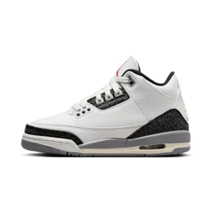 Air Jordan 3 Retro Cement Grey (GS) “Summit White / Cement Grey / Black / Fire Red” (DM0967-106)