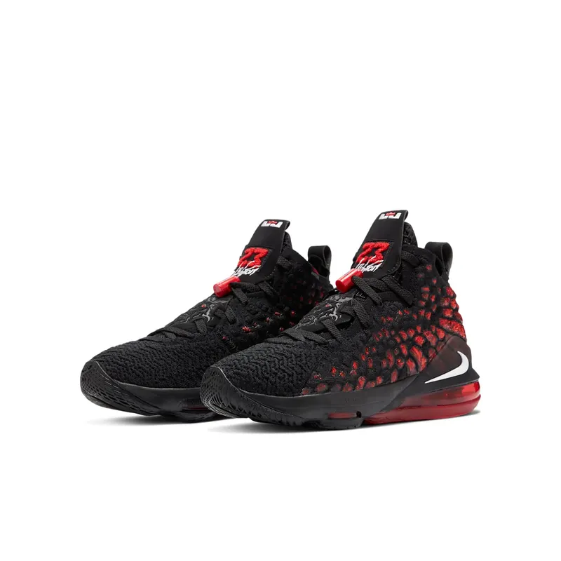 Nike LeBron 17 Infrared (GS) Black/White-University Red (BQ5594-006)