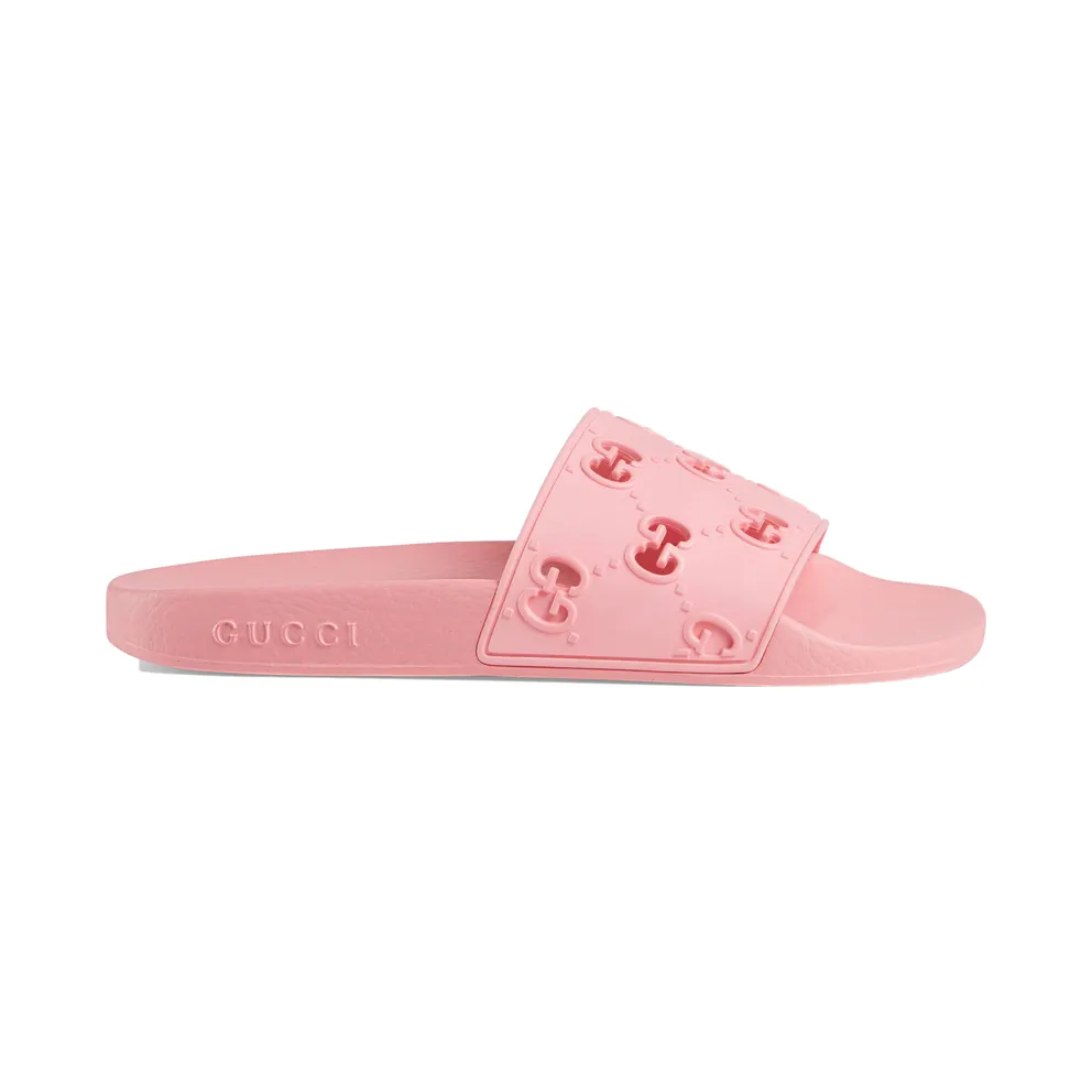 Gucci Slide Pink Rubber (W)