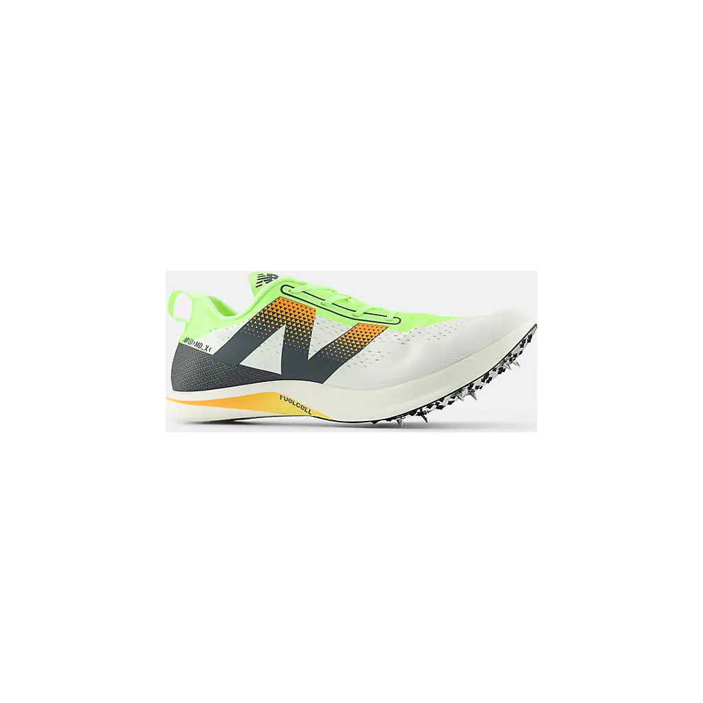 New Balance FuelCell SuperComp MDXv3 White Bleached Lime Glo Hot Mango (UMDELRSF)