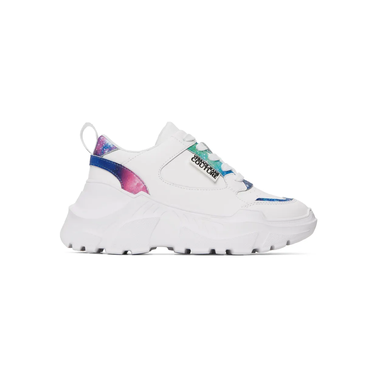 Versace Jeans Couture White Speedtrack Space Couture Sneakers (E73VA3SC2EZP132)