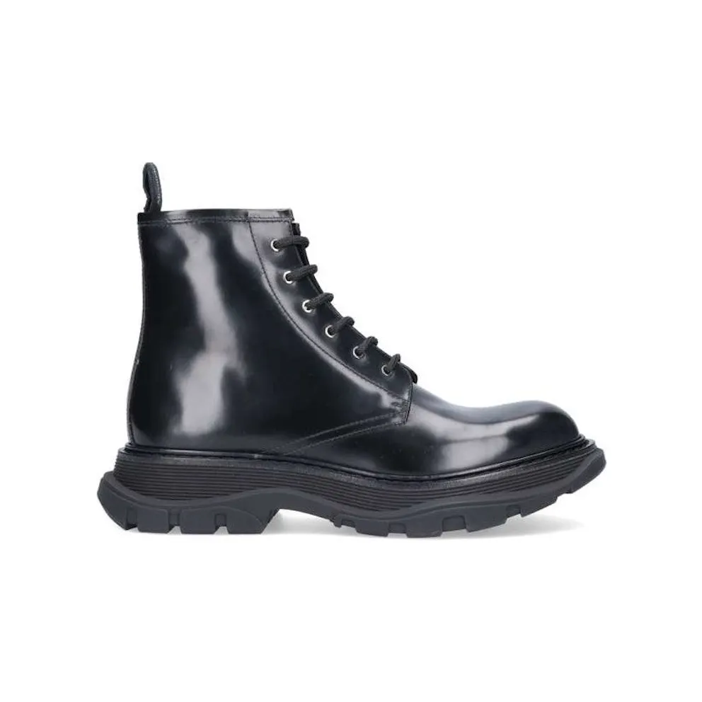 Alexander McQueen Combat Boot Black (604250WHXH01000)