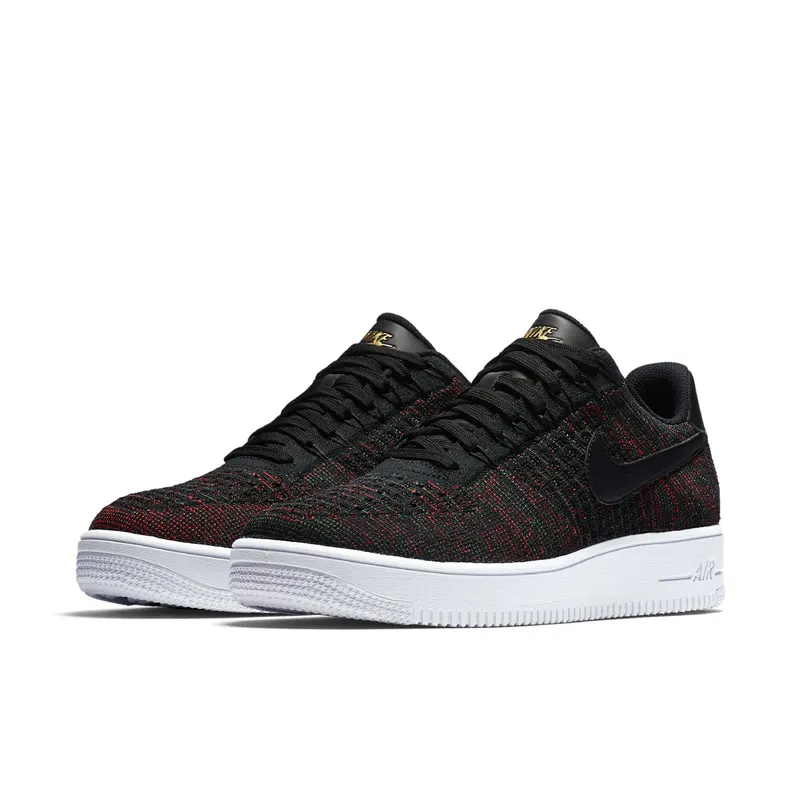 Nike Air Force 1 Ultra Flyknit Low Black Metallic Gold Black/Black-Metallic Gold (817419-005)