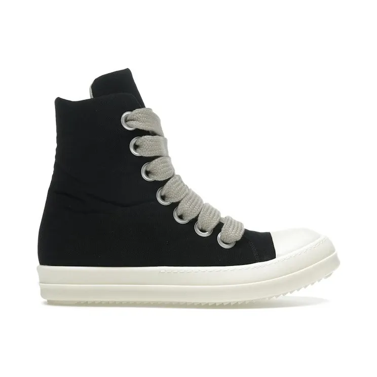 Rick Owens DRKSHDW Hollywood Jumbo Lace Puffer High Top Black Milk (DU01E3818 MUW2 911)