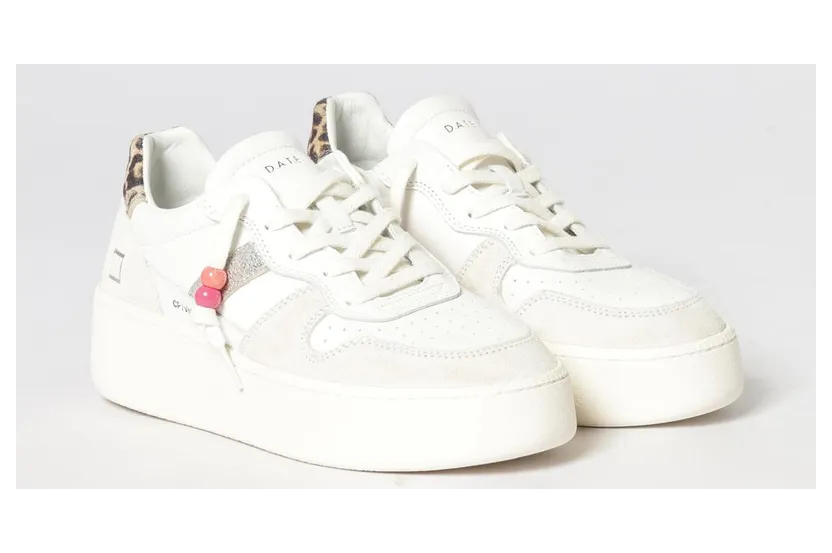 D.A.T.E D. A.T. E. Platform Sneakers in Leather Multicolor (W441CPVCWD)