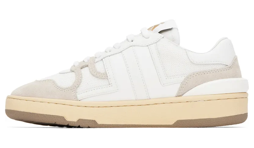 Lanvin White Leather Clay Low Sneakers (FM-SKDK00-NASH-A20) (3)
