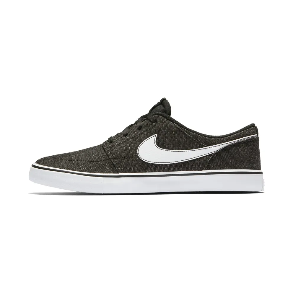 Nike SB Solarsoft Portmore II Canvas Premium “Black / White” (880269-001)