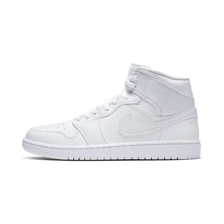 Air Jordan 1 Mid Triple “White” (554724-130)