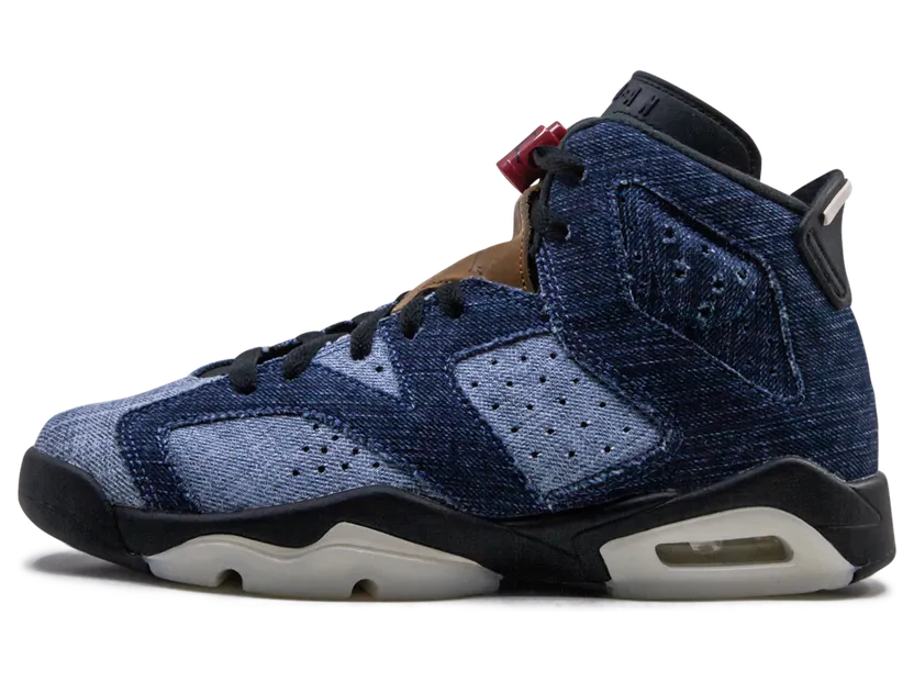 Air Jordan 6 Retro GS Wash Denim (CV5489-401)