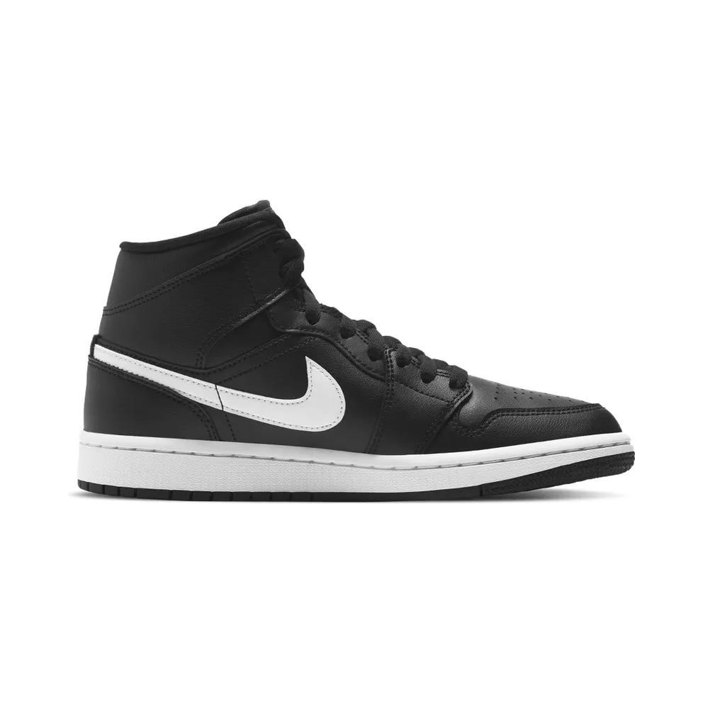 Jordan 1 Mid Black White (W) Black/White (BQ6472-011)
