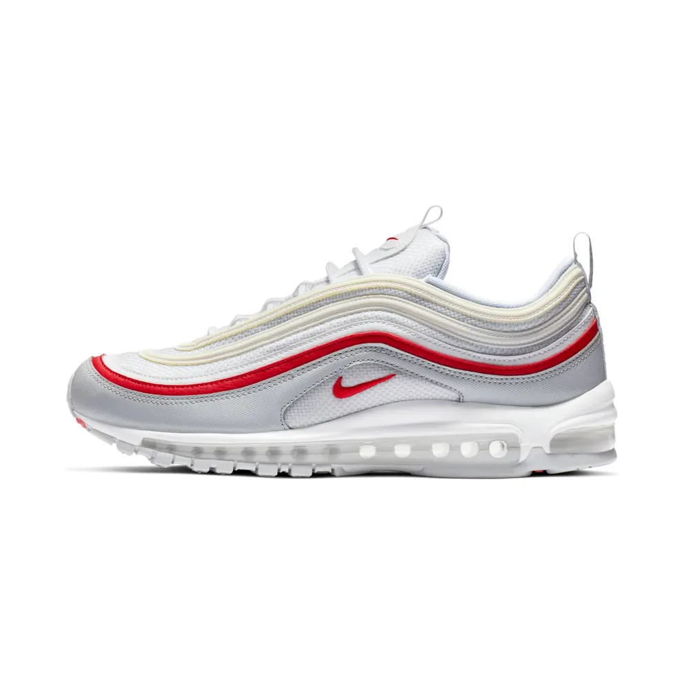 Nike Air Max 97 White Pure Platinum University Red (AR5531-002)