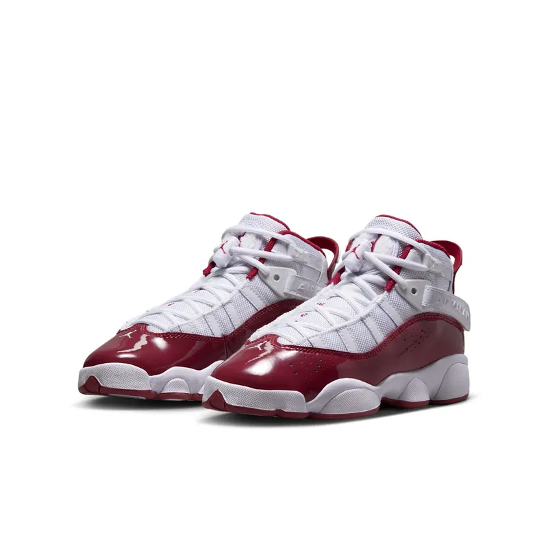 Jordan 6 Rings GS “White Team Red” (323419-165)