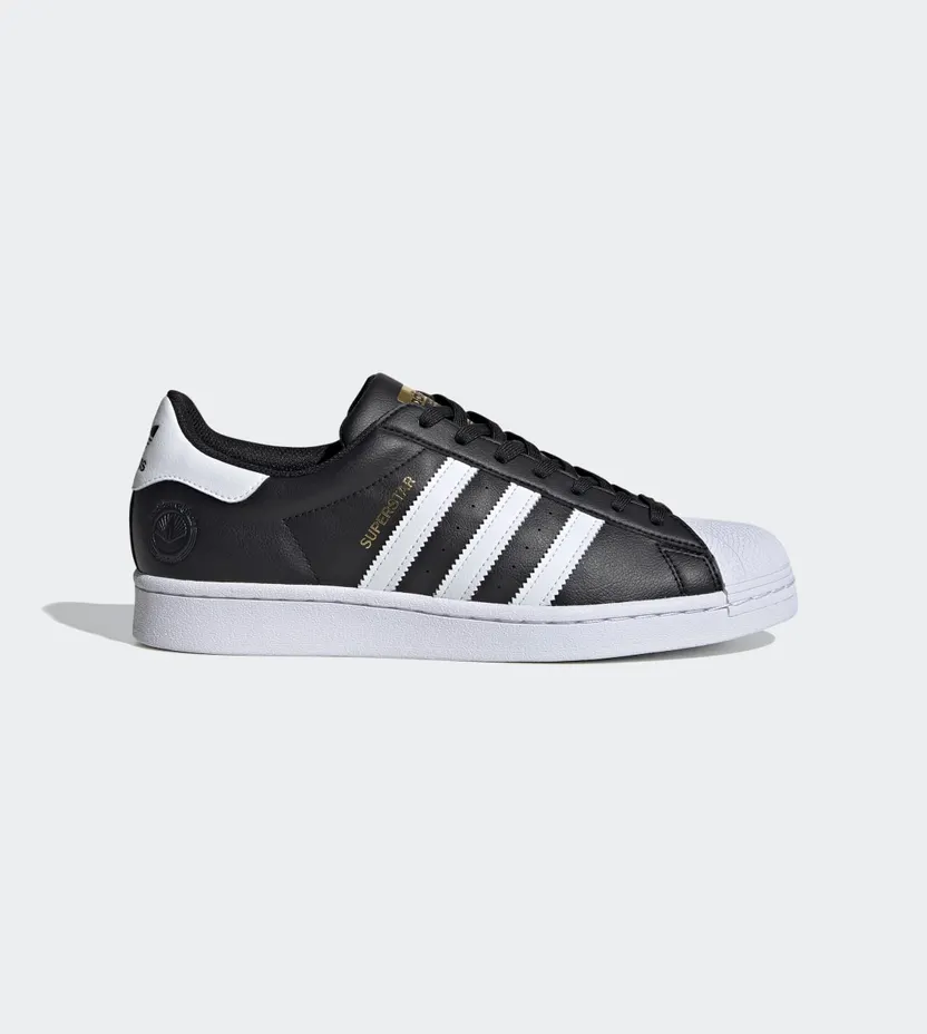 adidas Superstar Vegan Core Black / Cloud White / Gold Metallic (FW2296)