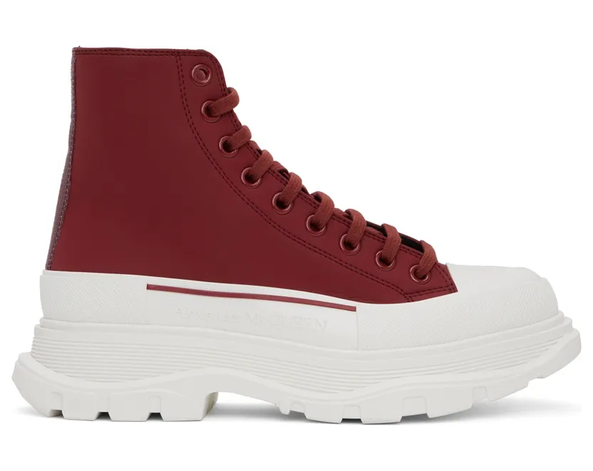 Alexander McQueen Brown Tread Slick High Sneakers (682417W4RJ4)