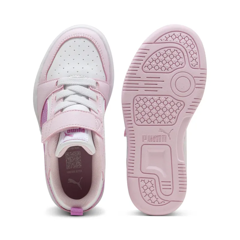 Puma Rebound V6 Lo “Pearl Pink / Mauve Pop / Puma White” (397419_35)
