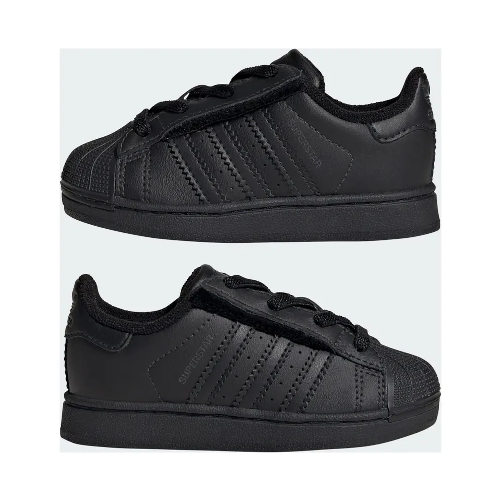 Adidas Superstar II Elastic Lace Kids Core Black / Core Black / Core Black (JR9415)