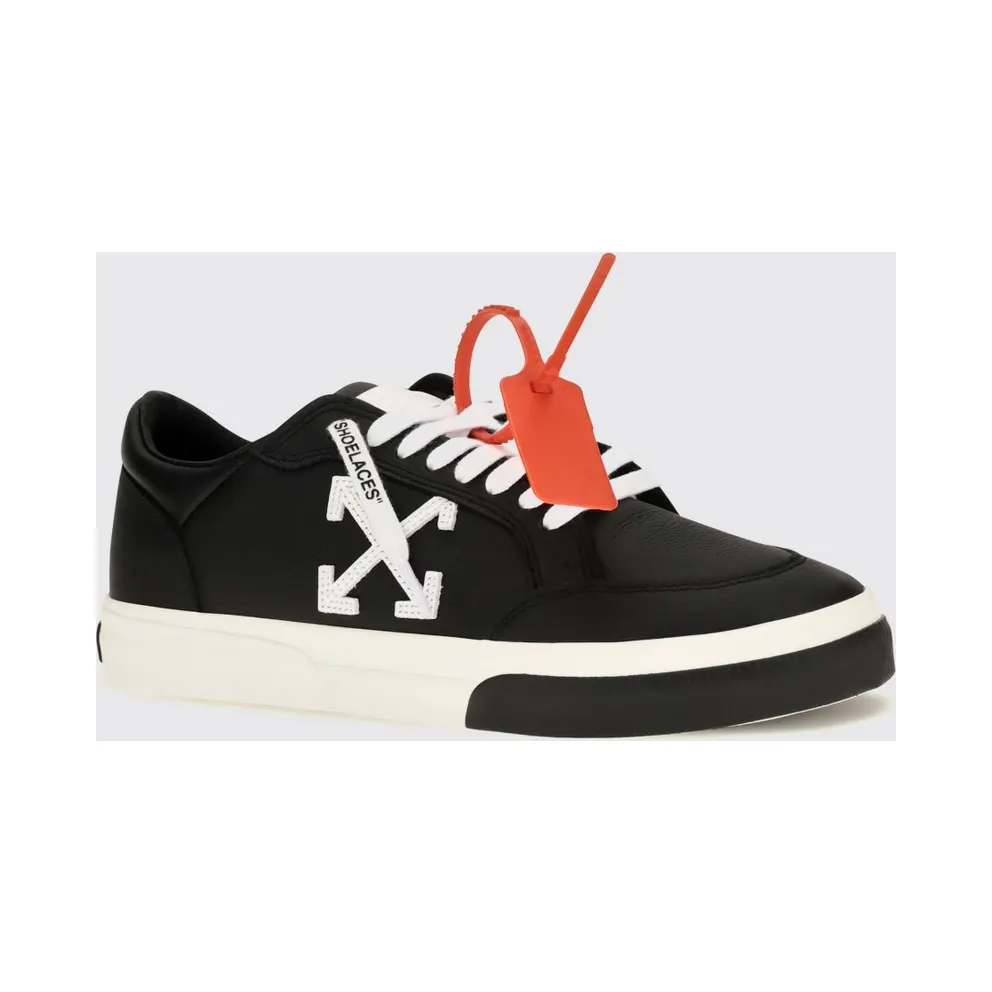 Off-White Vulcanized Grained Calfskin with Arrow Logo Black (M293C9L0021001)