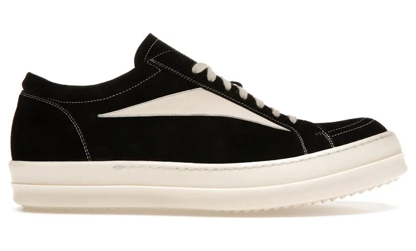 Rick Owens Strobe Vintage Low Black Suede (RU01C4897-LVSLPO-911)