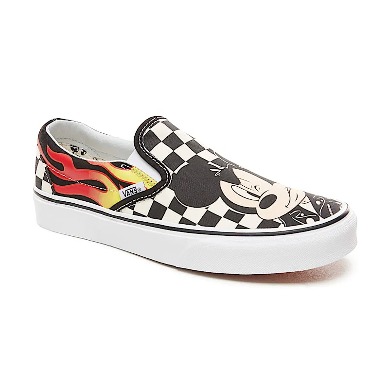 Vans Slip-On Disney Mickey and Minnie (W) Mickey Mouse And Minnie Mouse/Checker Flame (VN0A38F7UJ4)