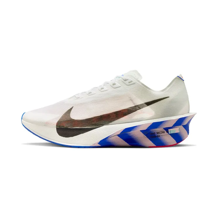 Nike ZoomX Vaporfly Next% 4 “White / Racer Blue / Silt Red / Black” (II7203-100)