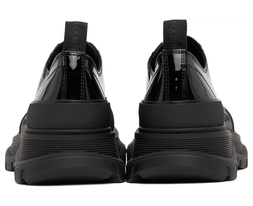 Alexander McQueen Black Patent Tread Slick Low Sneakers (668774WIA35) (4)