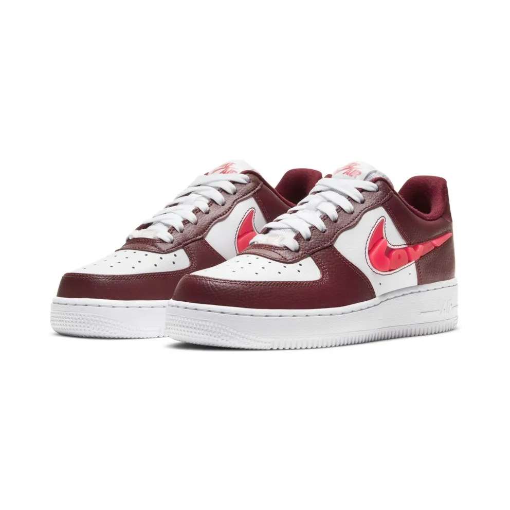Nike Air Force 1 Low Love for All (W) White/Dark Red-Red (CV8482-600)
