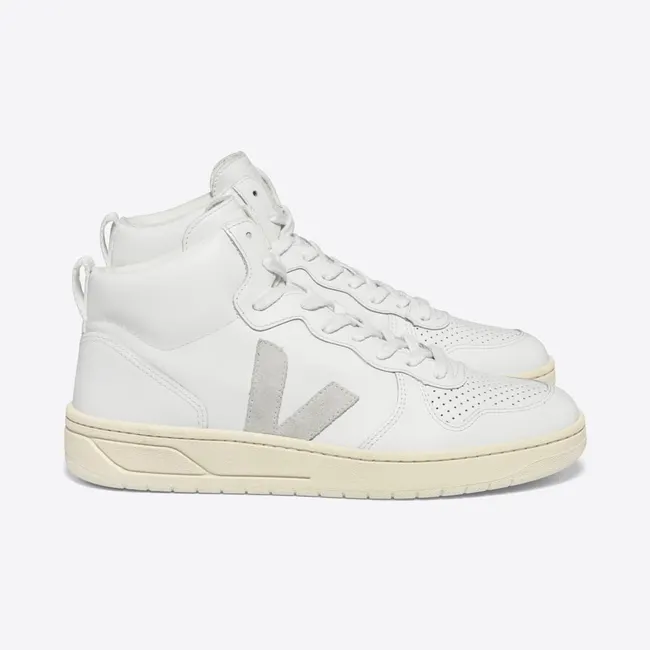 Veja V-15 Leather Extra White / Natural – “Extra White / Natural” (VQ0201270B)