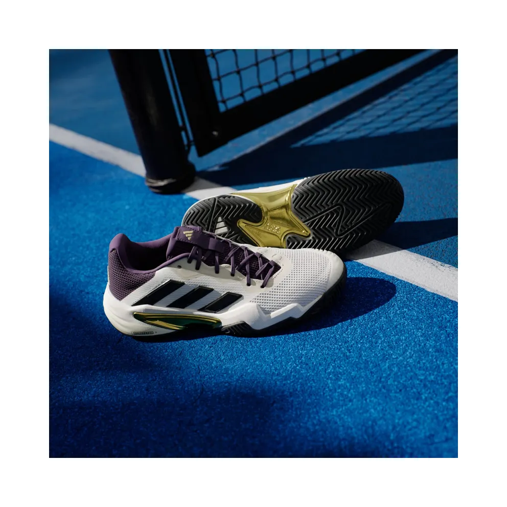 adidas Barricade 13 Core White Core Black Aurora Plum (JR1499)