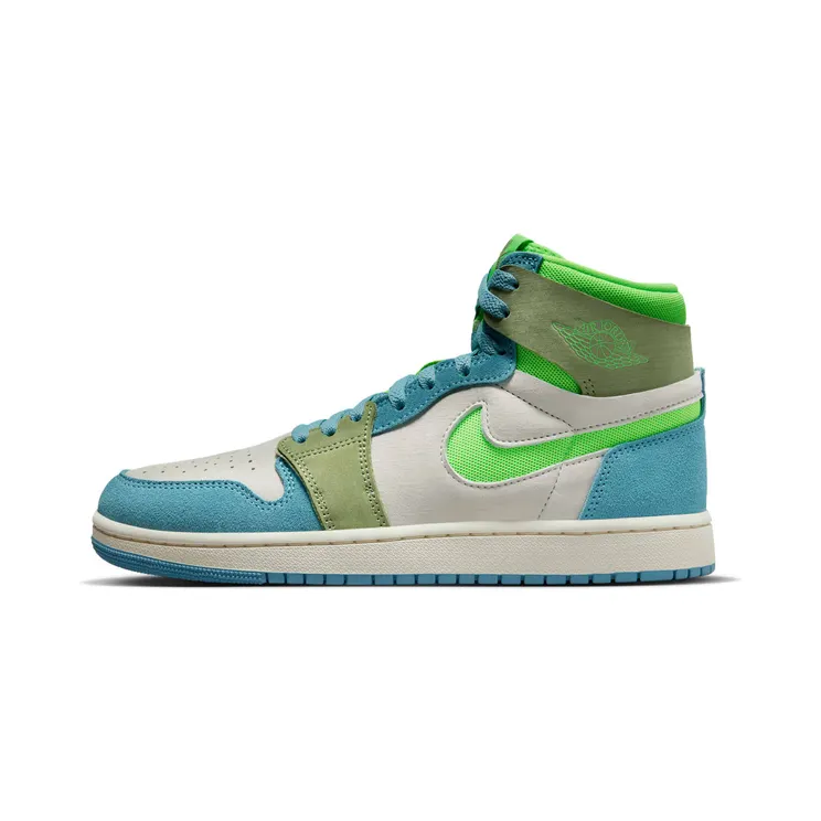 Jordan 1 High Zoom Air CMFT 2 University Blue Volt “Cerulean / Oil Green / Phantom / Green Strike” (DV1305-433)