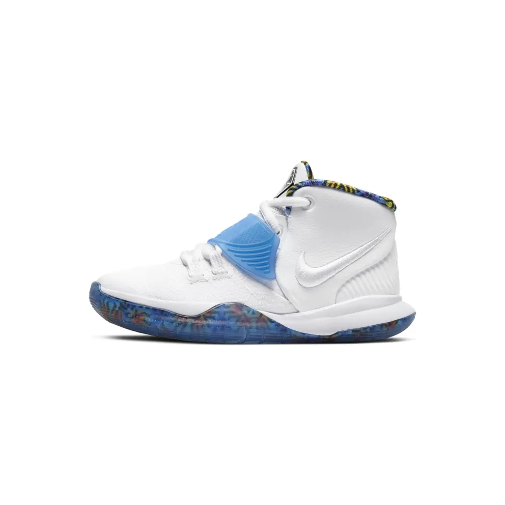 Nike Kyrie 6 White Sapphire Crimson (PS) White/White-Sapphire-Laser Crimson (BQ5600-146)