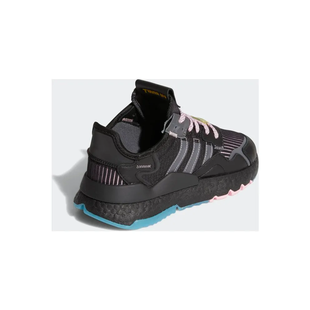 adidas Nite Jogger Ninja Core Black (GS) Core Black/Grey Five/Blue Glow (FY0176)