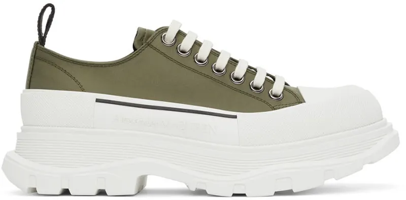 Alexander McQueen Blue Tread Slick Low (604257W4IF1)