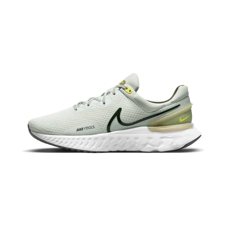 Nike React Miler 3 (straat) Grey “Light Silver / Pilgrim / Yellow Strike / Sequoia” (DD0490-006)
