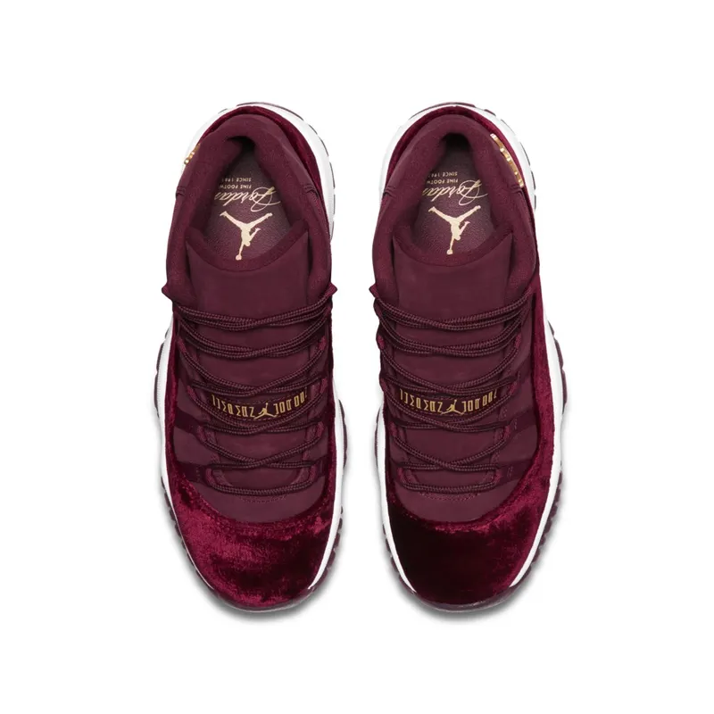 Air Jordan Nike AJ XI 11 Retro Heiress Night Maroon (GS) (852625-650)