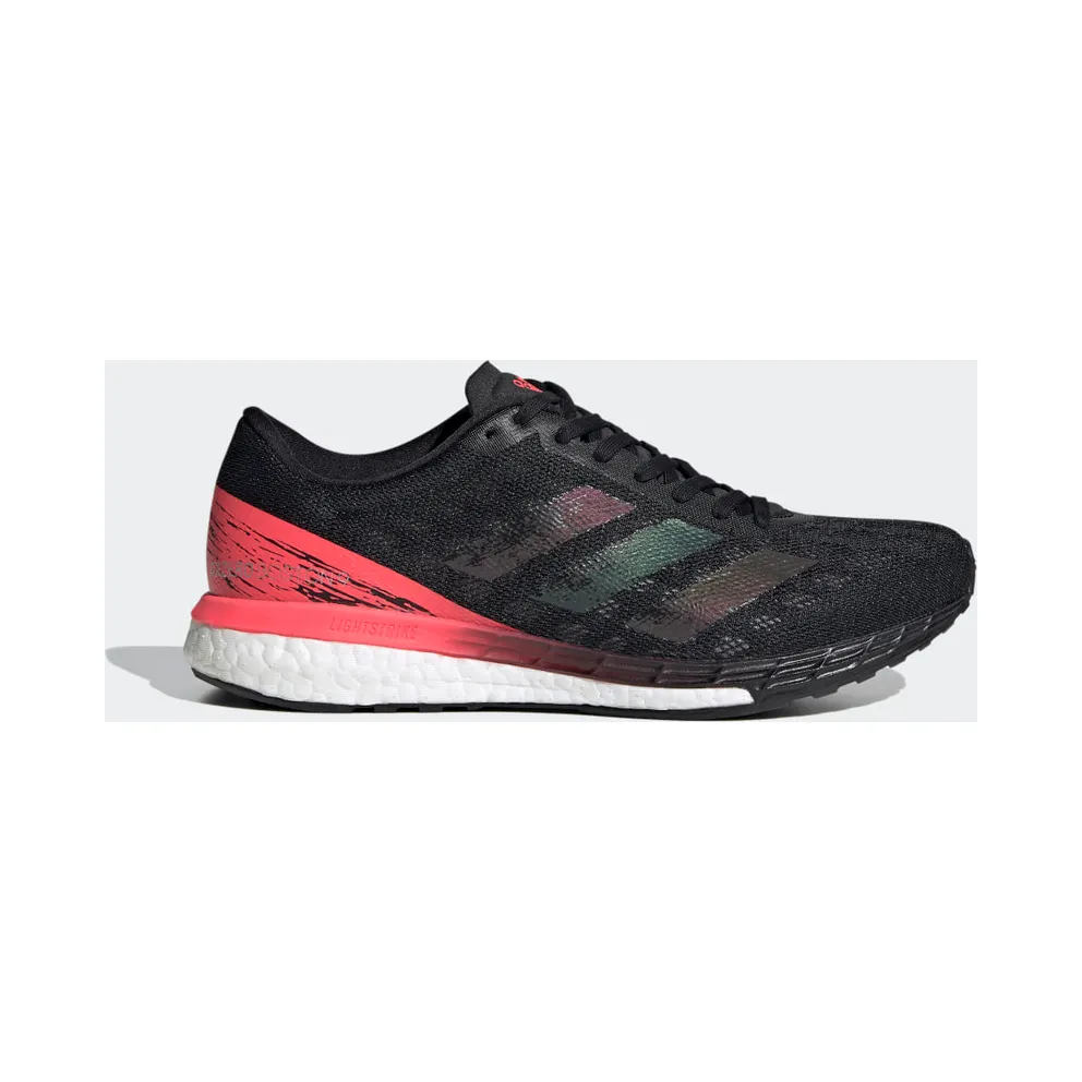adidas Adizero Boston 9 Laufschuh Core Black / Core Black / Signal Pink / Coral (EG4656)