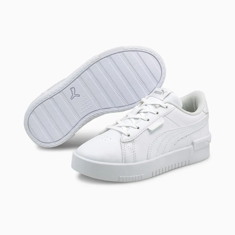 PUMA Jada Kids’ White/Silver (381991-02)