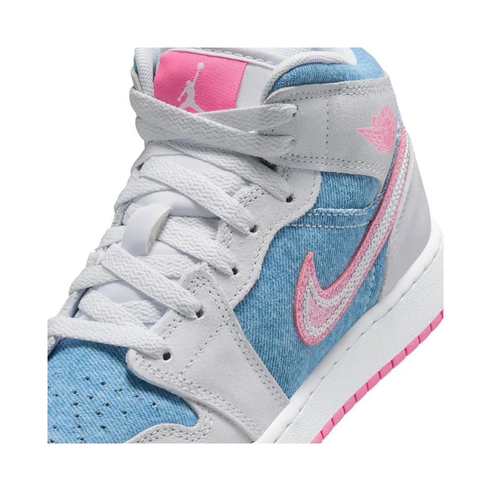 Jordan 1 Mid Denim Sequin (HQ1999-400)