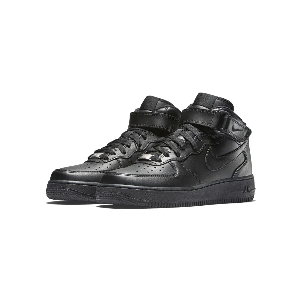Nike Air Force 1 Mid 07 Le Black Black (W) Black/Black (366731-001)