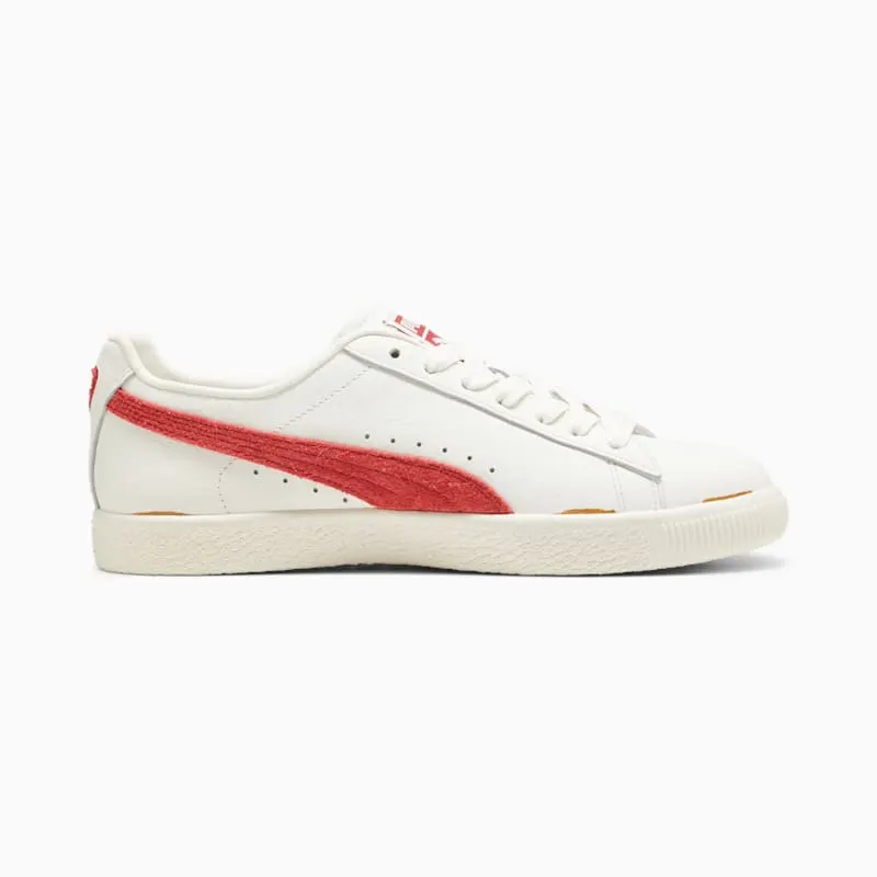 Puma Clyde Neverworn III “Warm White/Chalk Red” (396489-01)