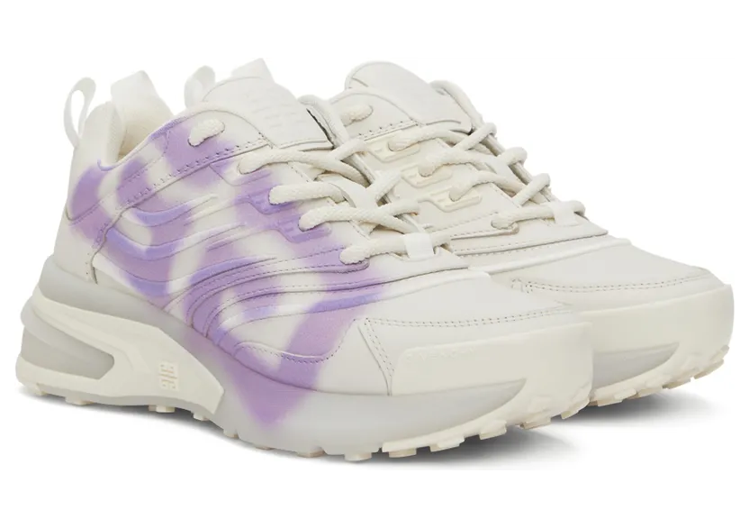 Givenchy White & Purple Chito Edition GIV 1 Sneakers (BE001ME1CA107) (4)