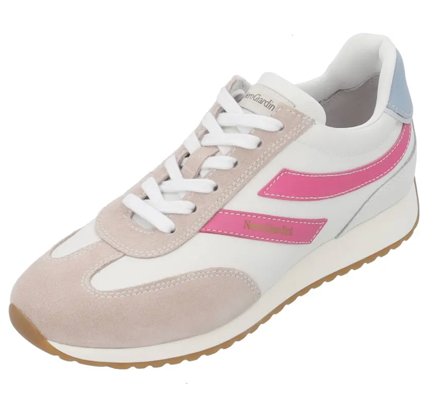 NeroGiardini Nero Giardini sneaker Donkerbeige / Pastelblauw / Pink / Wit (E615164D677)