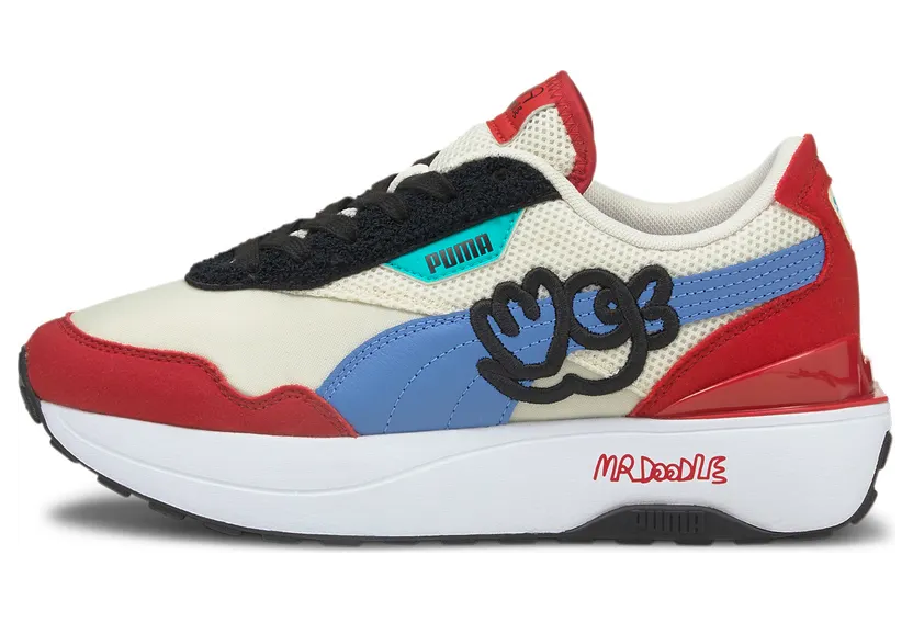 Puma x MR DOODLE Cruise Rider dames Wit (375792-01)