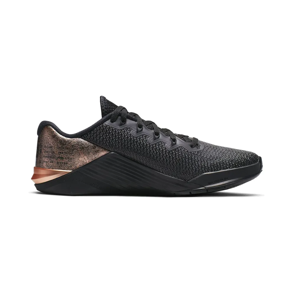 Nike Metcon 5 ‘Black Rose Gold’ Black/Black-Metallic Red Bronze (AT3145-060)